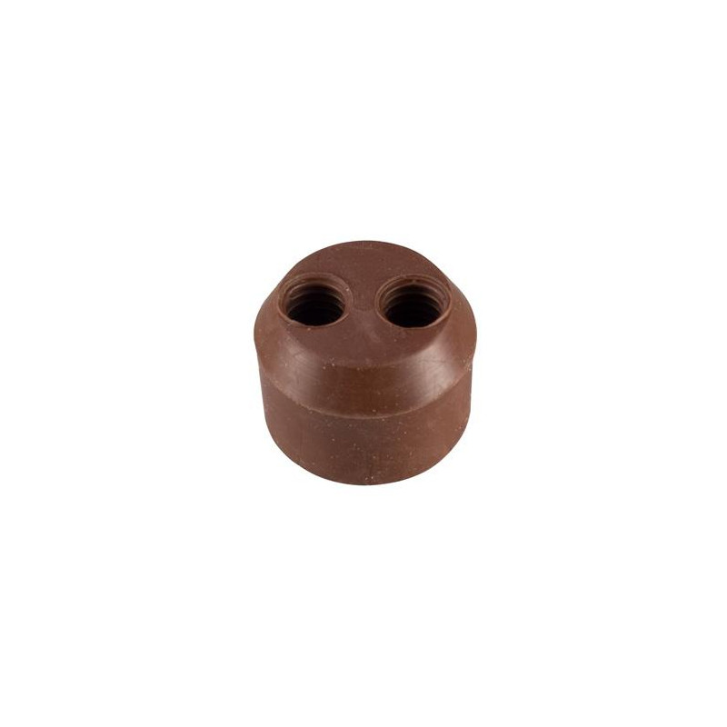 Dichtstopfen, braun, 2 x 6mm, Inhalt: 5 Stopfen = 1 Tüte