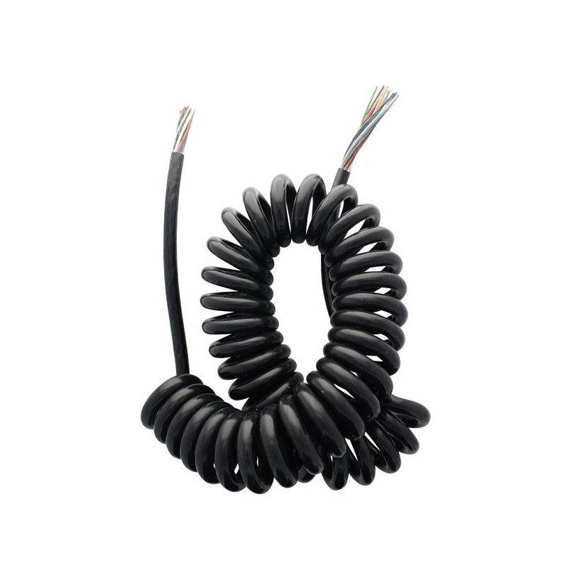 Elektrowendel, Wendelflexkabel, 11adrig ohne Stecker