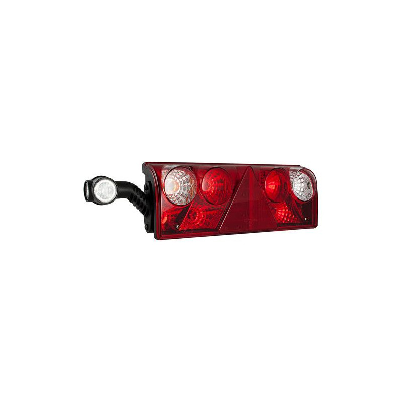 Heckleuchte, Europoint II, links, mit rot - weisser LED - Umrissleuchte