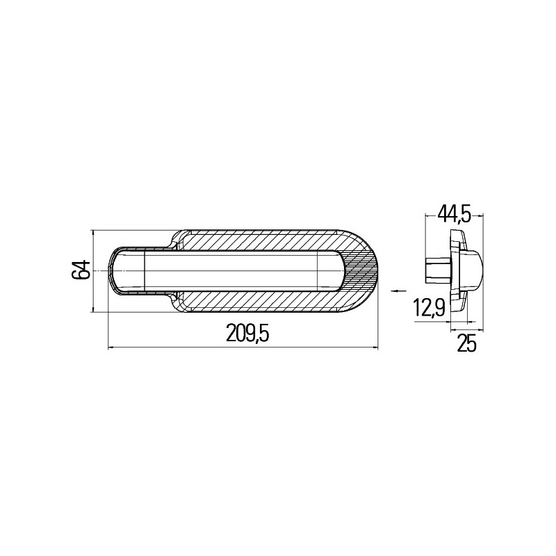 HELLA 2BM 011 788-021 Zusatzblinkleuchte - LED - 24V