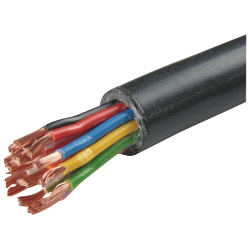 Leitung 15 - adrig GGVS 12 x 1 + 3 x 2,5 farbcodiert, 50 m Rolle