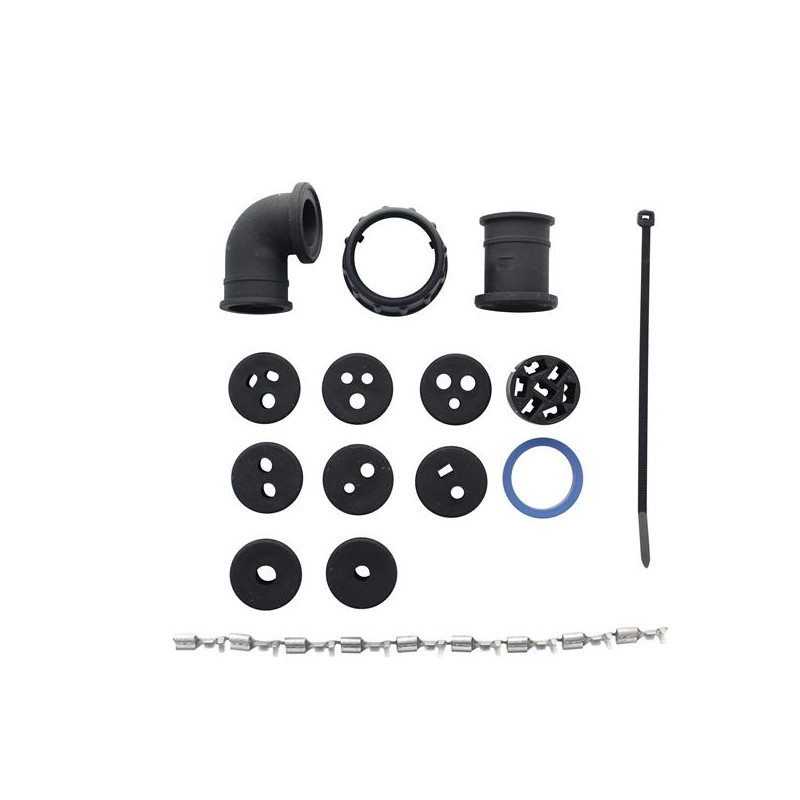 Stecker - ASS2, mit Buchse,7 - polig, schwarz