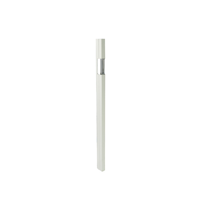 Aluminium Profil 25er Einfassung 621056, 830 mm, links, glatte Seite außen, epoxidgrundiert, gefräst für Paco-Verschluss (2. Kammer, 152 mm von OK bis Mitte Verschluss)