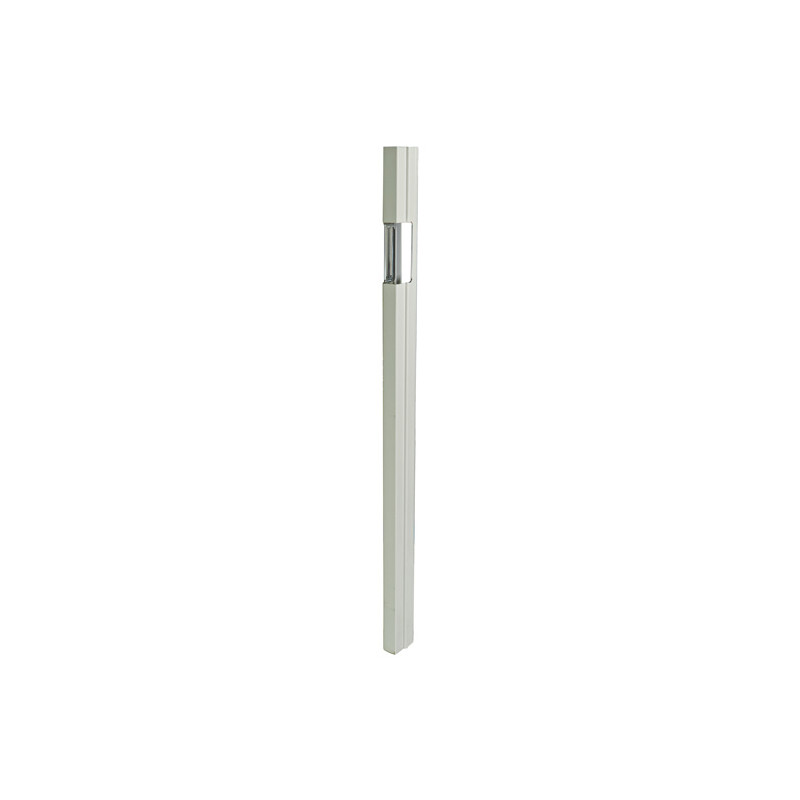 Aluminium Profil 25er Einfassung 621056, 830 mm, rechts, glatte Seite außen, eloxiert in E6/C0 (EV1) natur, gefräst für Paco-Verschluss (2. Kammer, 152 mm von OK bis Mitte...