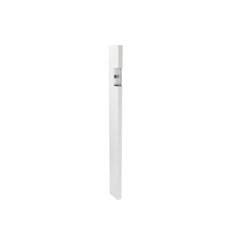 Aluminium Profil 25er Einfassung 621108, 830 mm, links, glatte Seite innen, pressblank, gefräst Paco-Verschluss (2. Kammer, 152 mm von OK - Mitte Verschluss)