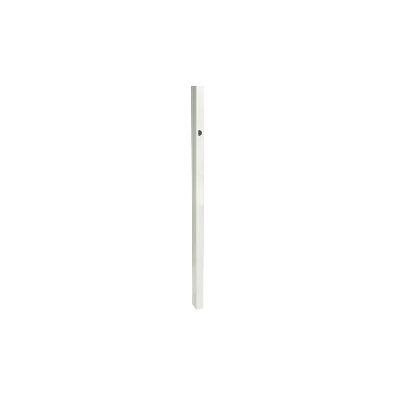 Aluminium Profil 25er U-Einfassung621044, 830 mm, rechts, epoxidgrundiert, Rundloch für T-Stück, 2.Kammer (152 mm von Oberkante bis Mitte Verschluss)