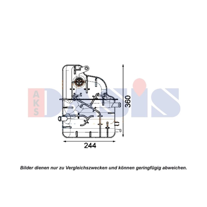 Ausgleichsbehälter, Kühlmittel, AKS DASIS 443009N
