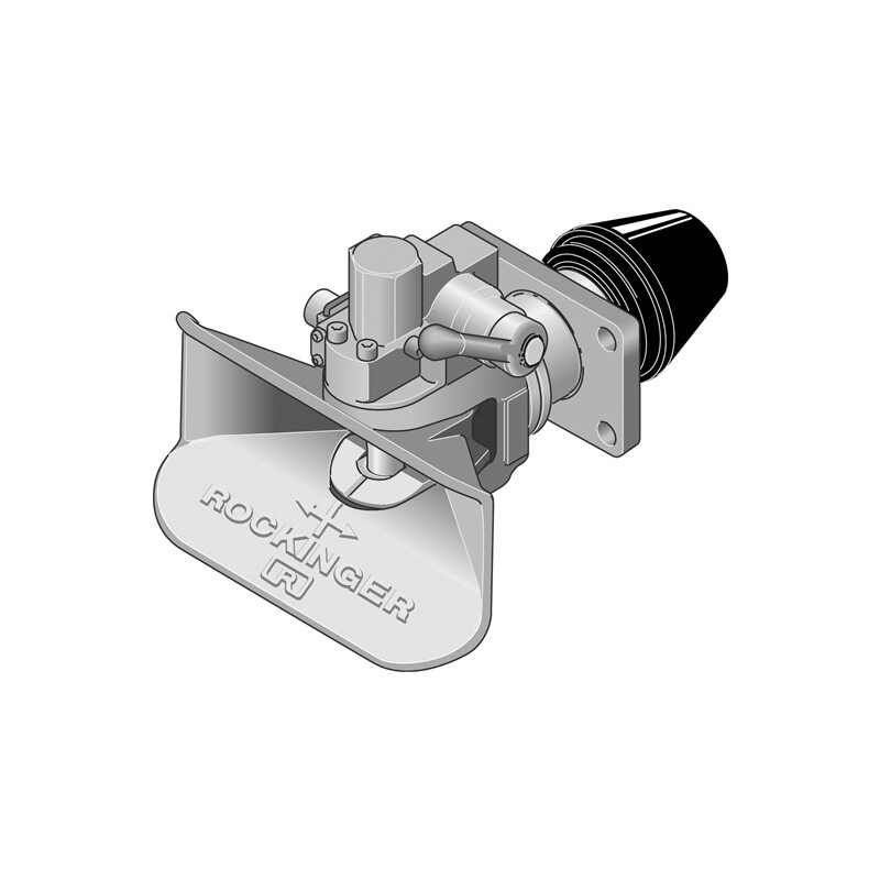 Automatische Anhängekupplung RO 400A36001, Lochbild 120 × 55 mm, Stützlast 700/500 kg