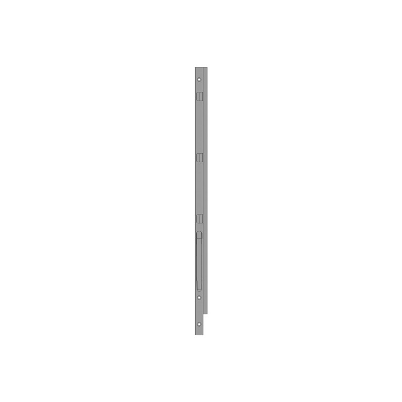 K20 Eckrunge vorne, links, Stahl, schwarz KTL-beschichtet, 1200 mm Nennhöhe, Schraubversion