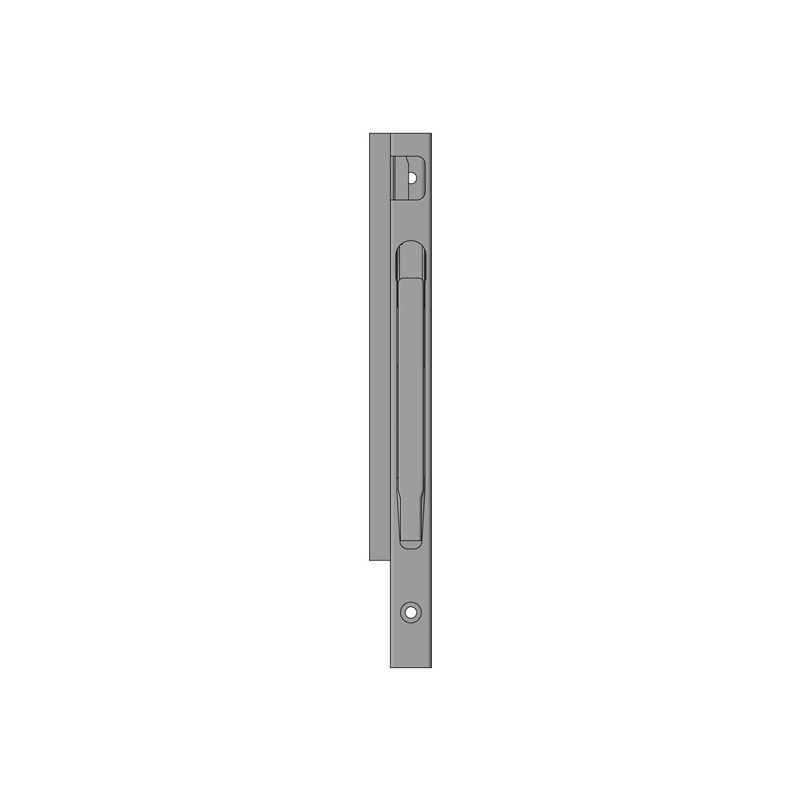 K20 Eckrunge vorne, rechts, Aluminium eloxiert, 400 mm Nennhöhe, Schraubversion