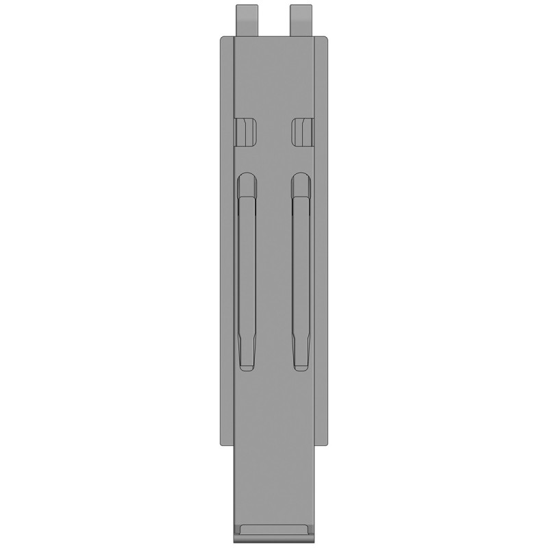 K20 Mittelrunge, Stahl, microZINQ® 5, 600 mm, mit Aufnahme