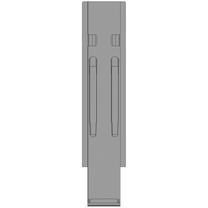 K20 Mittelrunge, Stahl, microZINQ® 5, 600 mm, ohne Aufnahme