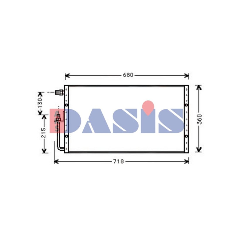 Kondensator, Klimaanlage, AKS DASIS 132018N