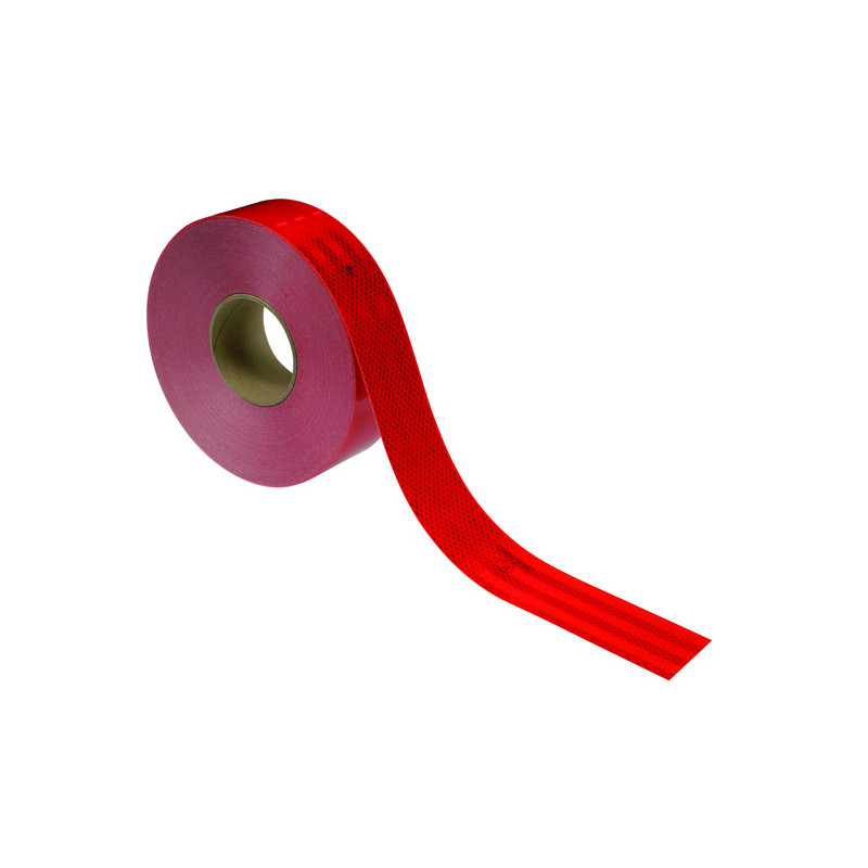 Konturmarkierung für Festaufbauten 3M, rot, Breite 53,5 mm, Länge 50 m, Typ III, retroreflektierend RA3/C, Konturmarkierung gemäß ECE 104, ECE 48 sowie § 53 Abs. 10 StVZO und...