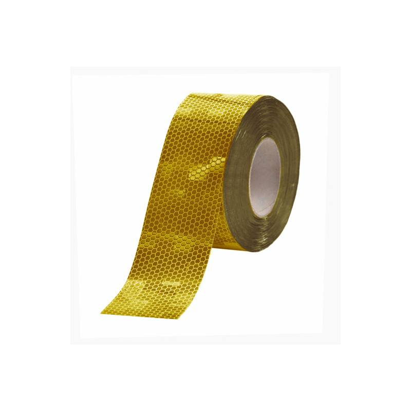 Konturmarkierung für Festaufbauten Avery Dennison, gelb, Breite 55 mm, Länge 50 m, Typ III, retroreflektierend RA3/C, Konturmarkierung gemäß ECE 104, ECE 48 sowie § 53 Abs. 10...