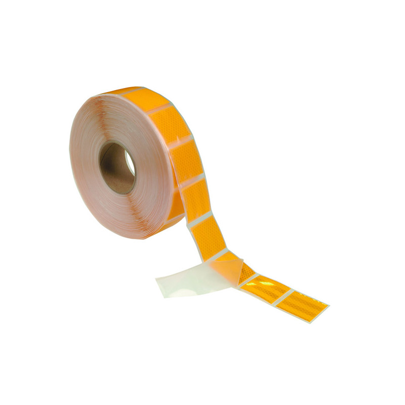Konturmarkierung für Planenaufbauten 3M, gelb, Breite 51 mm, Länge 50 m, Typ III, retroreflektierend RA3/C, Konturmarkierung gemäß ECE 104, ECE 48 sowie § 53 Abs. 10 StVZO und...