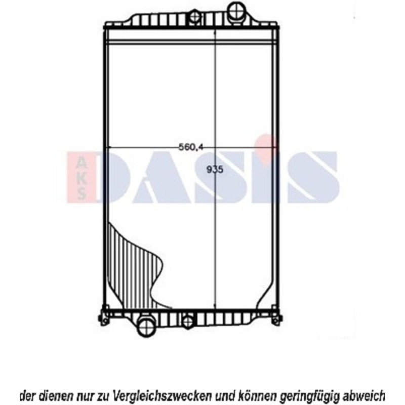 Kühler, Motorkühlung, AKS DASIS 280019N