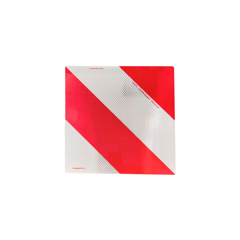 Parkwarntafel starr, 285 × 285 mm, Stahlblech ohne Kantenschutz, Typ III, retroreflektierend RA3/C, weiß-rot, rechtsweisend, bauartgeprüft, gemäß DIN 11030,DIN 30710 und RA2 EN...