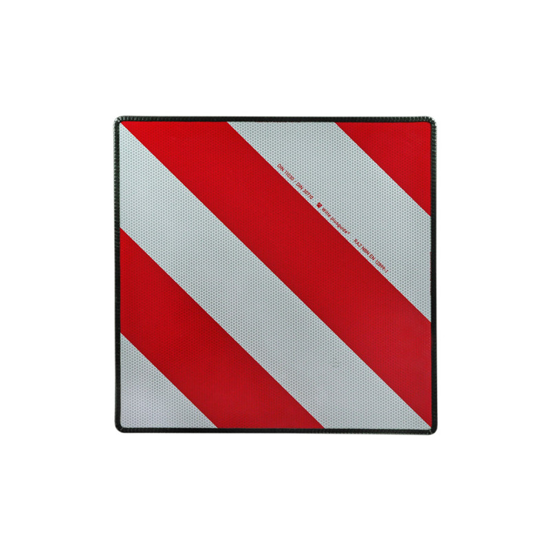 Parkwarntafel starr, 423 × 423 mm, Aluminium ohne Kantenschutz, 8 Bohrlöcher, Typ II, retroreflektierend RA2/B, weiß-rot, links- und rechtsabweisend, bauartgeprüft, gemäß DIN...