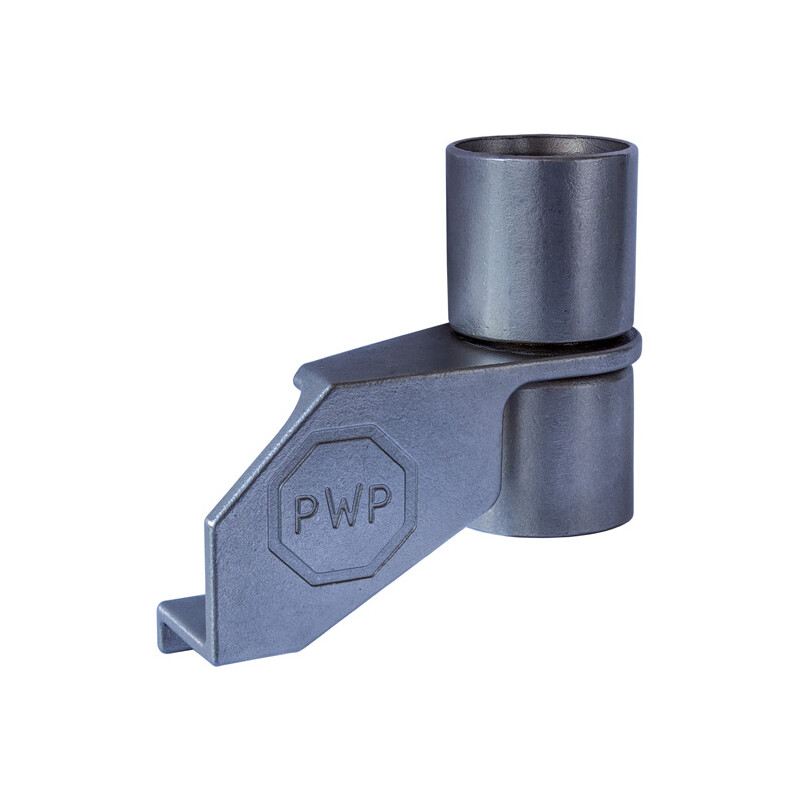 PWP Adapter TIR-Sicherung, links, für Schlitzansatz, für Planen-Spannrohr Ø 27 mm, Inox