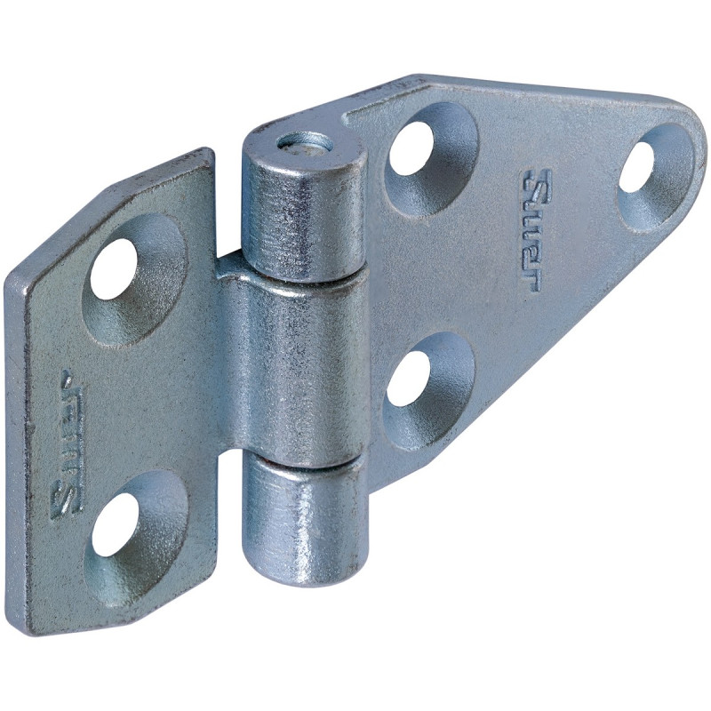 Suer Seitentürscharnier, verzinkt, L=105 mm, B=50 mm, H=6,5 mm