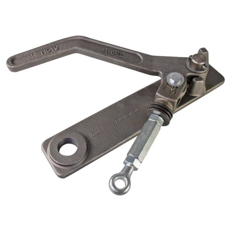 Übertotpunkt-Spanner H 519, seitlich, rechts, roh, für Ø 35 mm