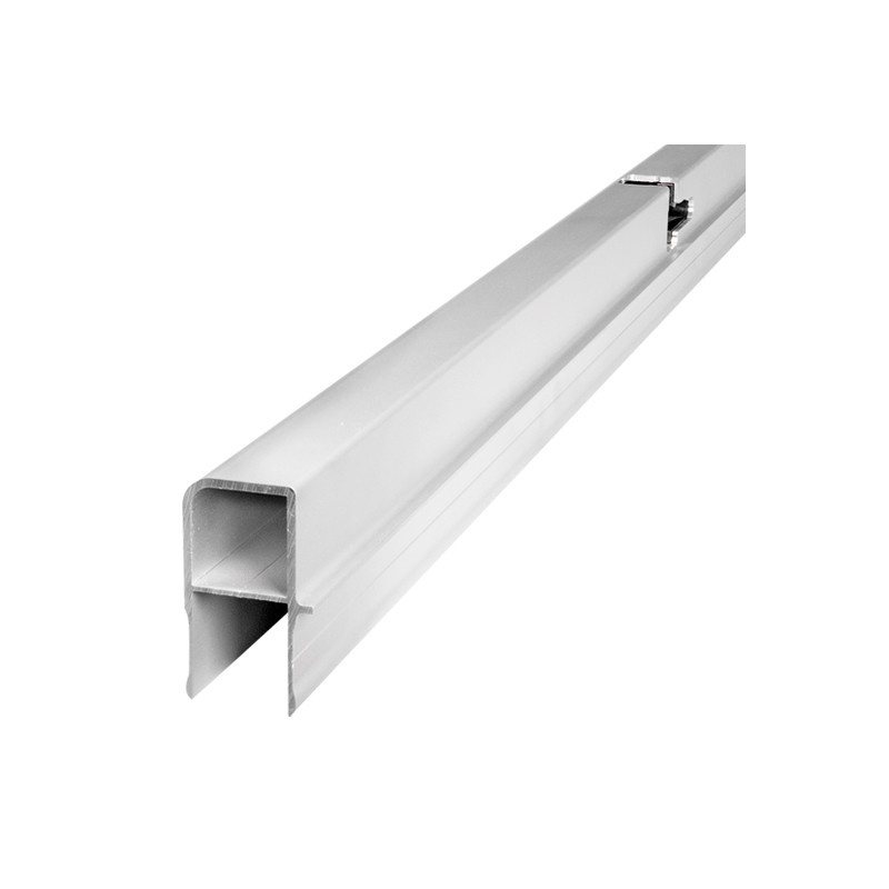 Verschlussprofil/Gegenhalter T 50, links, Aluminium eloxiert, Länge 1600 mm