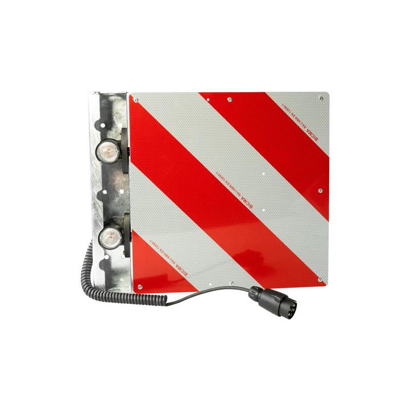 Warntafel f. Überbreite n. DIN 11030, hinten links, 423x423 mm