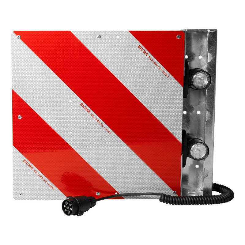 Warntafel f. Überbreite nach DIN 11030, vorne links, 423x423 mm