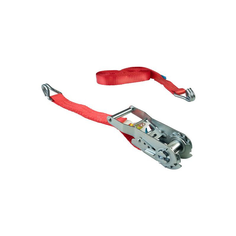 Zurrgurt 1515, 4 m, Standard-Ratsche, Spitzhaken doppelt