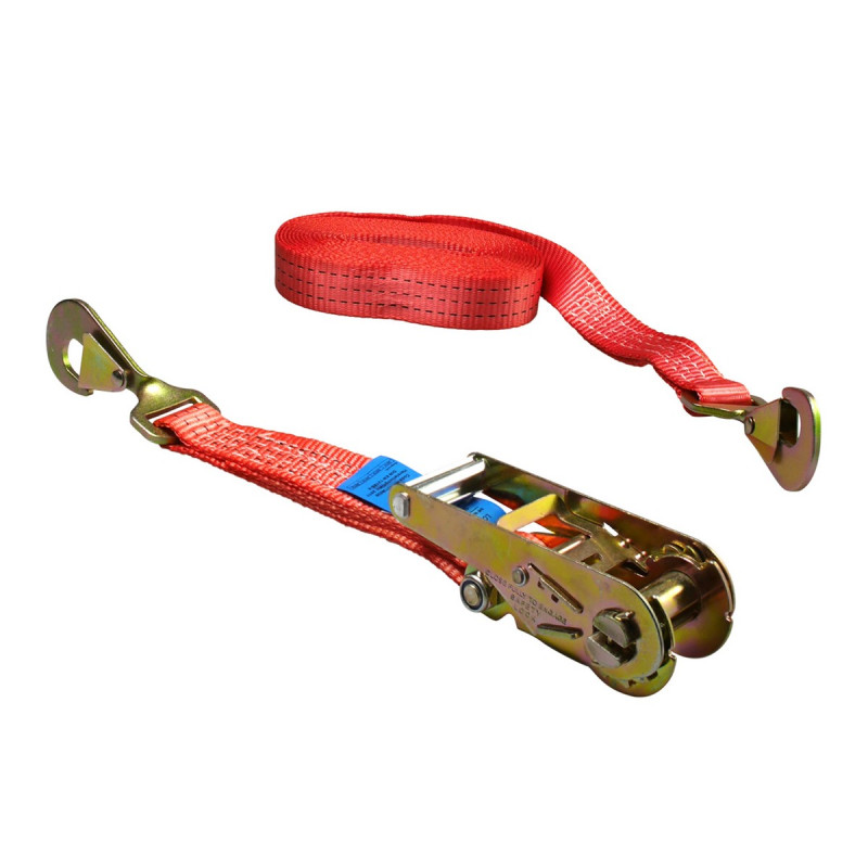 Zurrgurt 3018, 6 m, zweiteilig, mit Ratsche und Karabiner