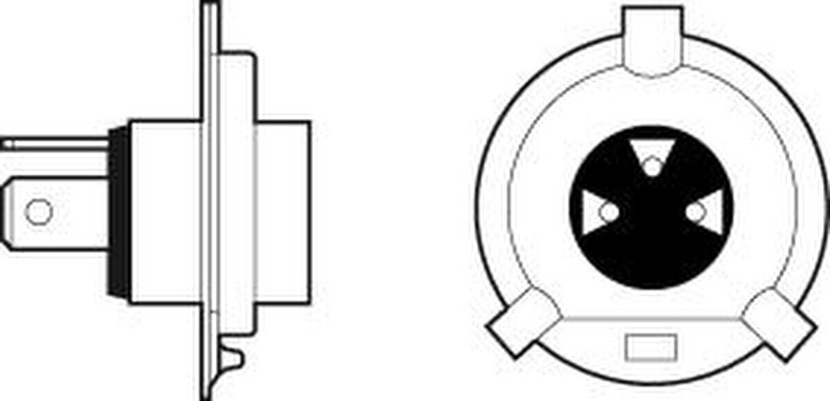10 Glühlampe Fernscheinwerfer H4 VALEO für AUDI 100 C3