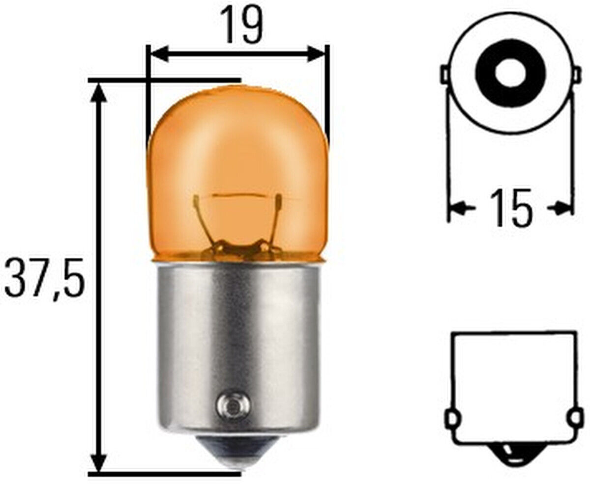 10 Glühlampen Blinkleuchte Halogen HELLA für BMW F