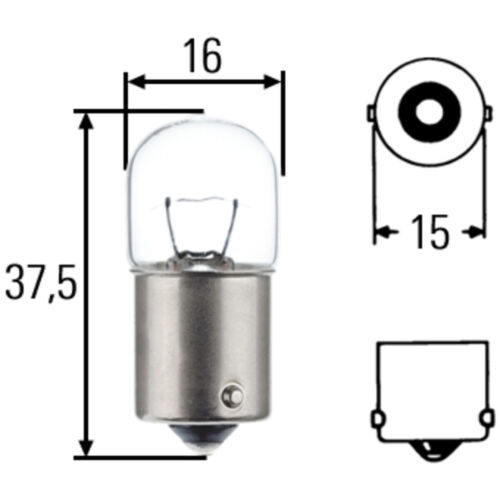 10 Glühlampen Blinkleuchte vorne und hinten Halogen HELLA für CITROEN BX
