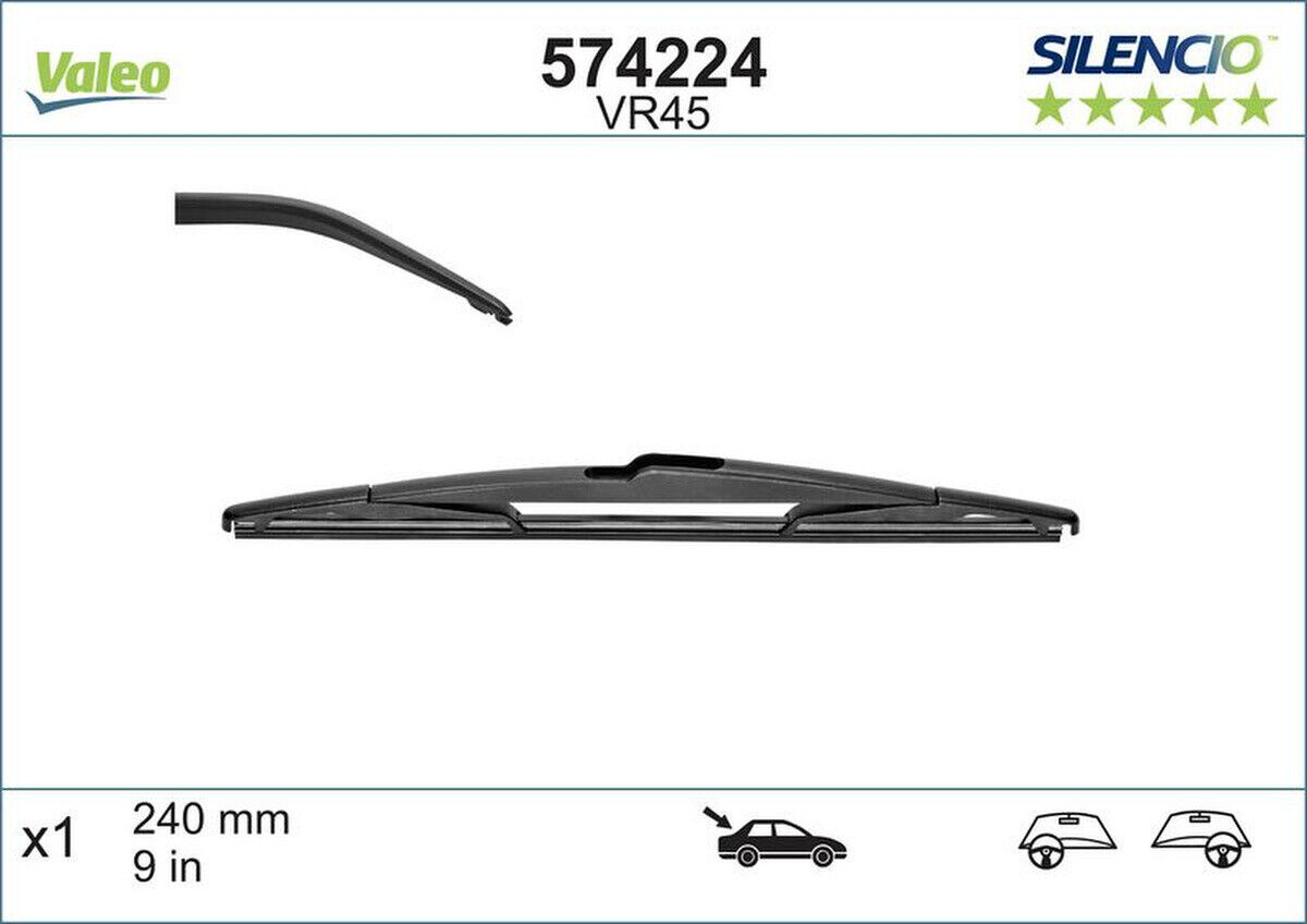 10 Wischblatt hinten 240mm VALEO für MINI COUNTRYMAN