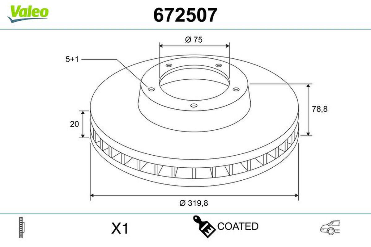 2 Bremsscheibe hinten belüftet VALEO für BMW X5