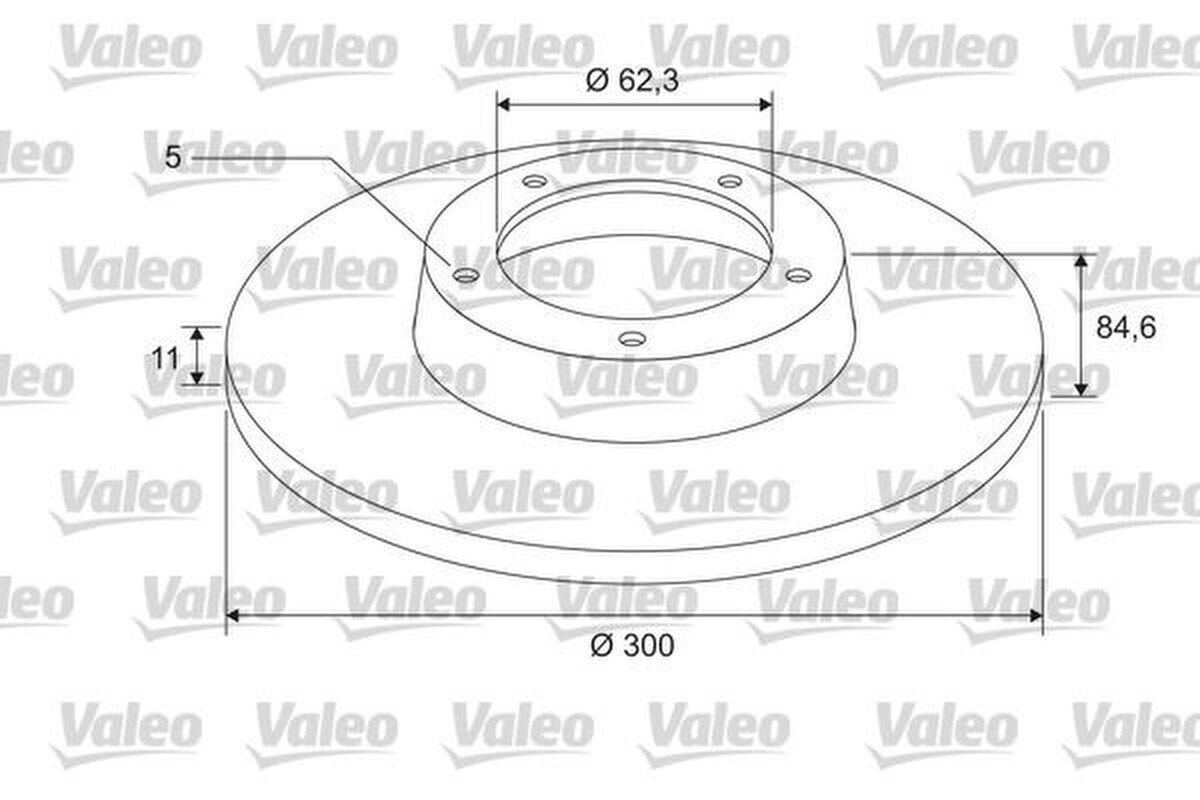 2 Bremsscheibe hinten voll mit ABS-Sensorring VALEO für RENAULT ESPACE IV