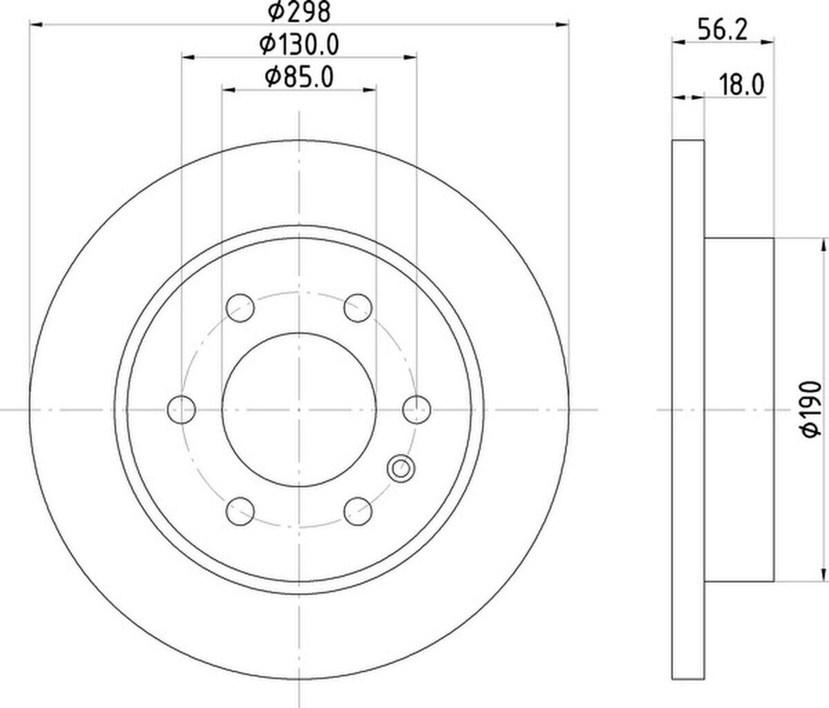 2 Bremsscheiben hinten HELLA PAGID PRO für MERCEDES SPRINTER eSPRINTER