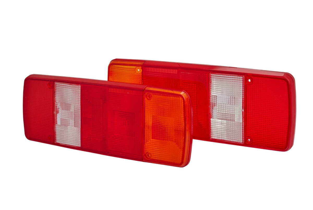 2 Lichtscheiben Rücklicht Halogen HELLA für AEBI DAF LIEBHERR NEOPLAN SCANIA