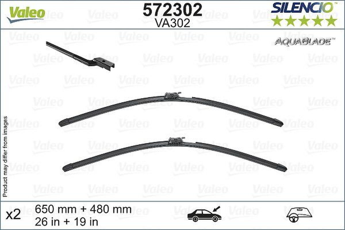 5 Wischblatt vorne Flachbalkenwischblatt VALEO für VOLVO XC60 II