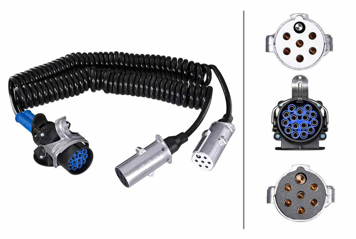 Adapterkabel Anhängersteckdose HELLA für FORD JAEGER NEOPLAN SCANIA