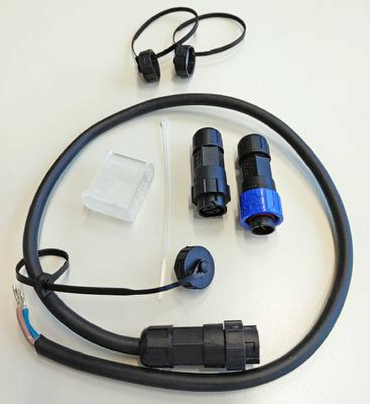 Arbeitsscheinwerfer Halter mit Kappe Stecker Leitung HELLA Kabellänge 500mm