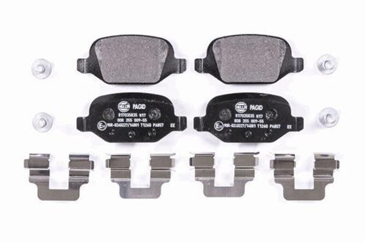 Bremsbelagsatz Bremsscheibe hinten HELLA für ABARTH CITROEN FIAT LANCIA