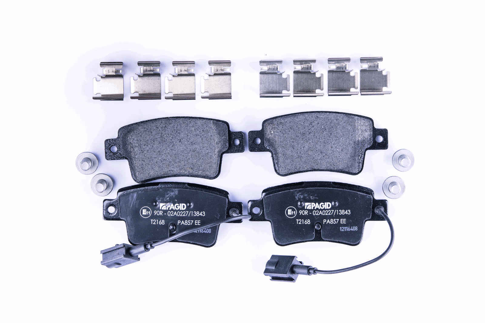Bremsbelagsatz Bremsscheibe hinten HELLA für ABARTH FIAT