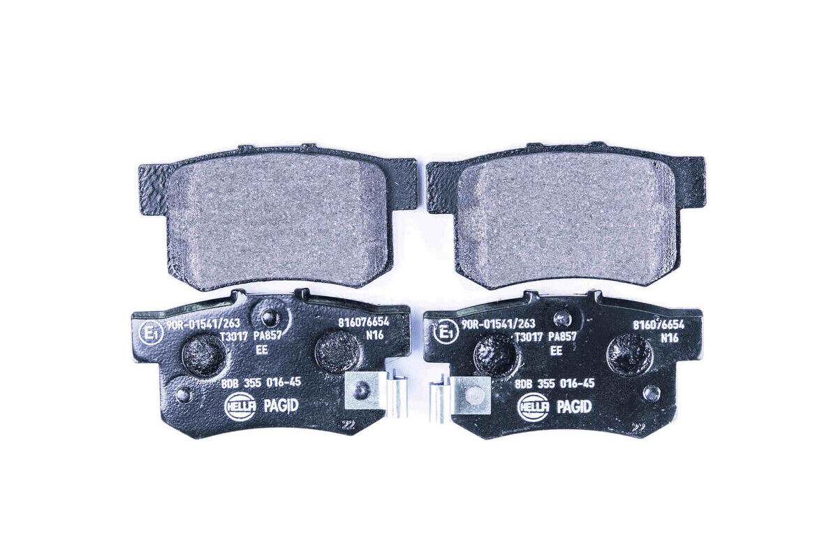 Bremsbelagsatz Bremsscheibe hinten HELLA für ACURA HONDA MG ROVER