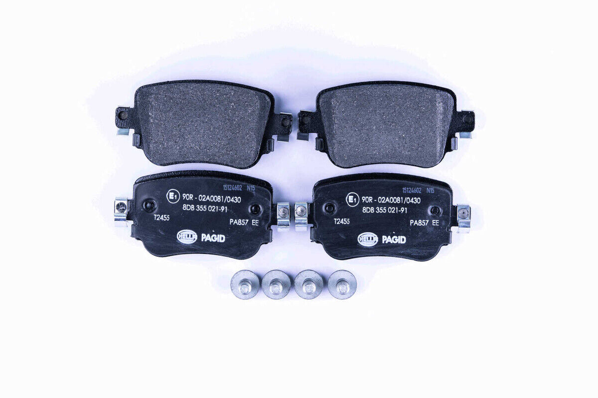 Bremsbelagsatz Bremsscheibe hinten HELLA für AUDI SEAT SKODA VW