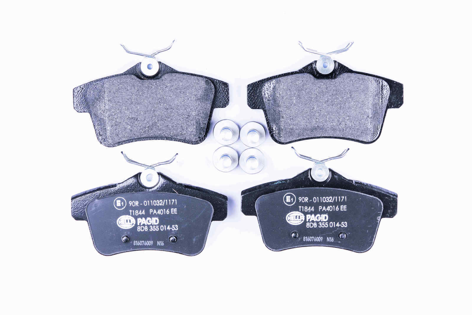 Bremsbelagsatz Bremsscheibe hinten HELLA für CITROEN PEUGEOT