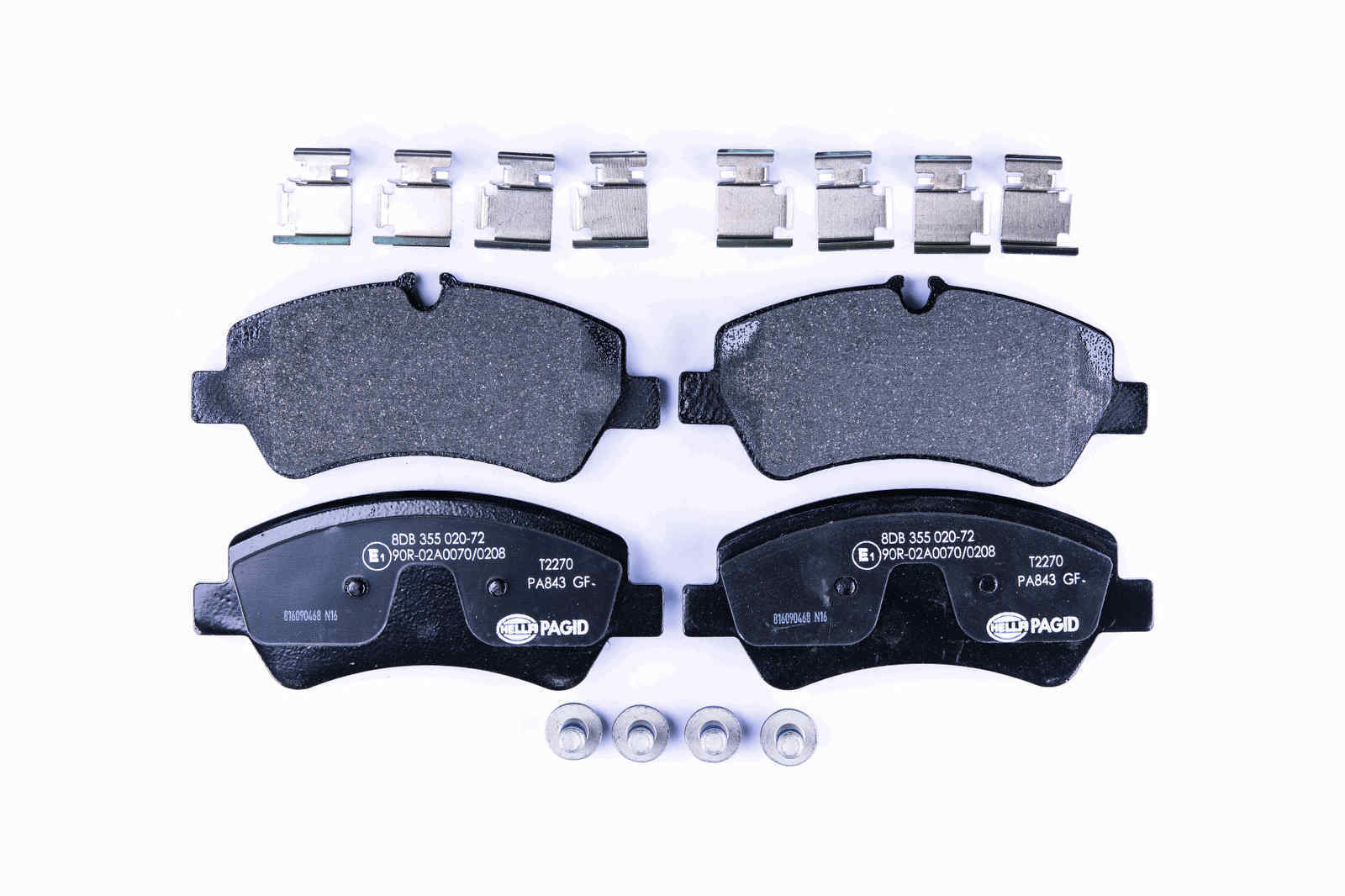 Bremsbelagsatz Bremsscheibe hinten HELLA für FORD TOURNEO TRANSIT