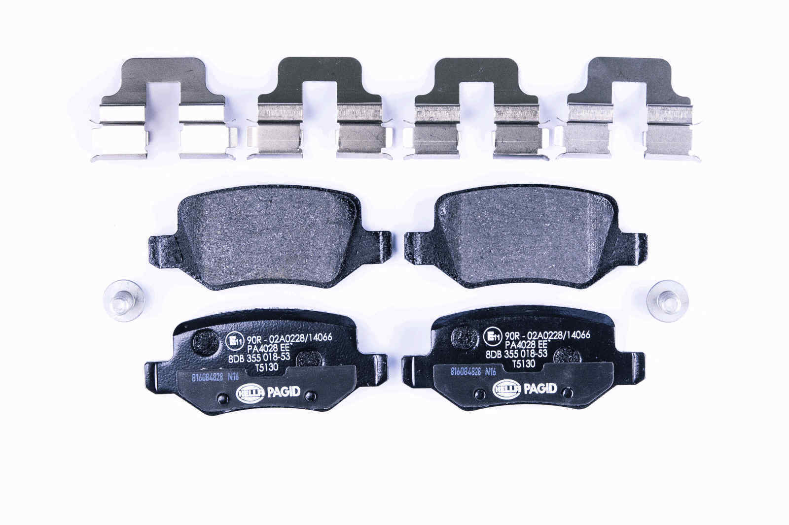 Bremsbelagsatz Bremsscheibe hinten HELLA für MERCEDES