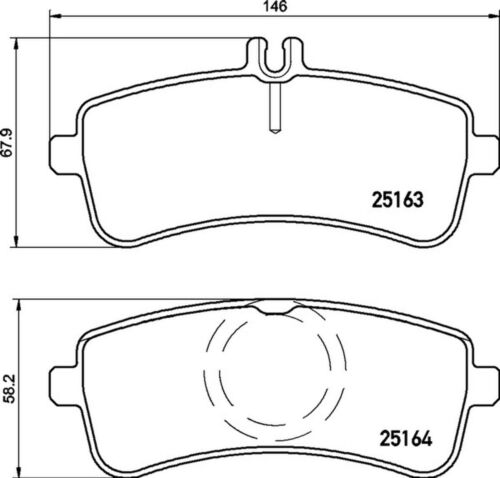 Bremsbelagsatz Bremsscheibe hinten HELLA für MERCEDES AMG S-KLASSE